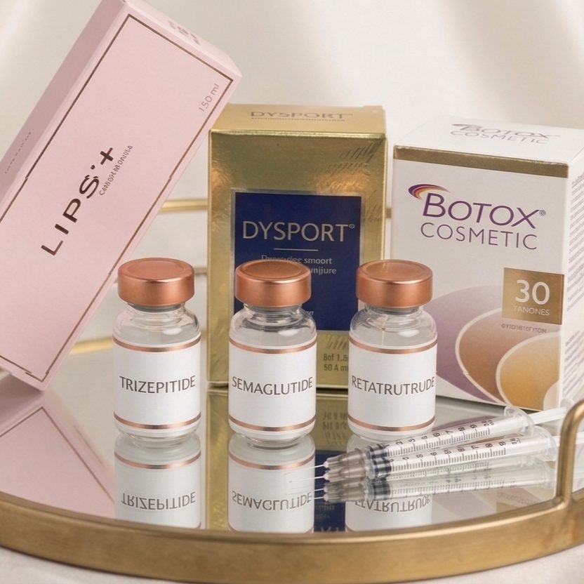 Botox, Dysport, semaglutide and tirzepatide products offered at All About Monroe in Demorest, Georgia